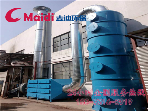 車間活性炭吸附與噴淋塔 車間活性炭吸附與噴淋塔